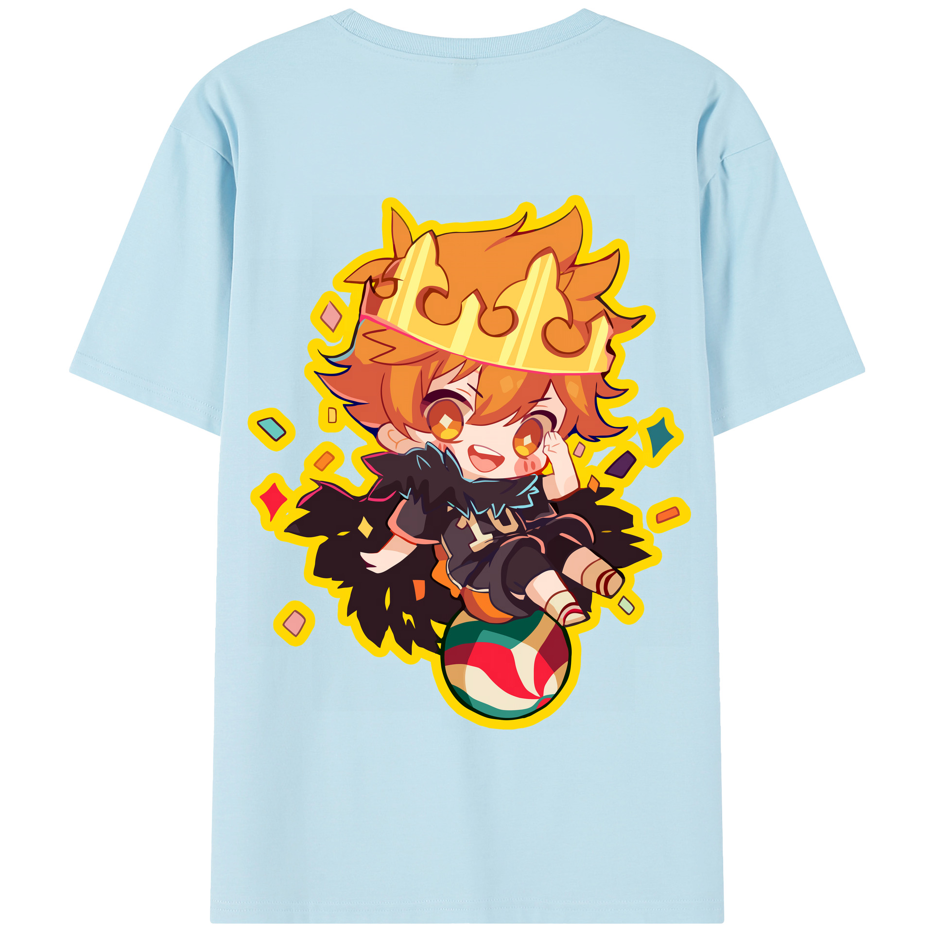 （画像用） ハイキュー!! Haikyu!! 綿100％半袖Tシャツ（背面プリント）